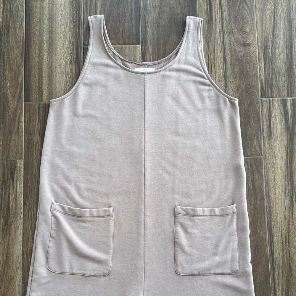 Madewell MWL Superbrushed Pull-On Jumpsuit in Telluride Stone, Medium - Picture 3 of 14